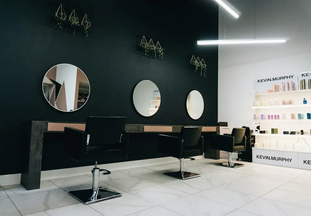 Interior de salón de belleza como referencia de ambiente